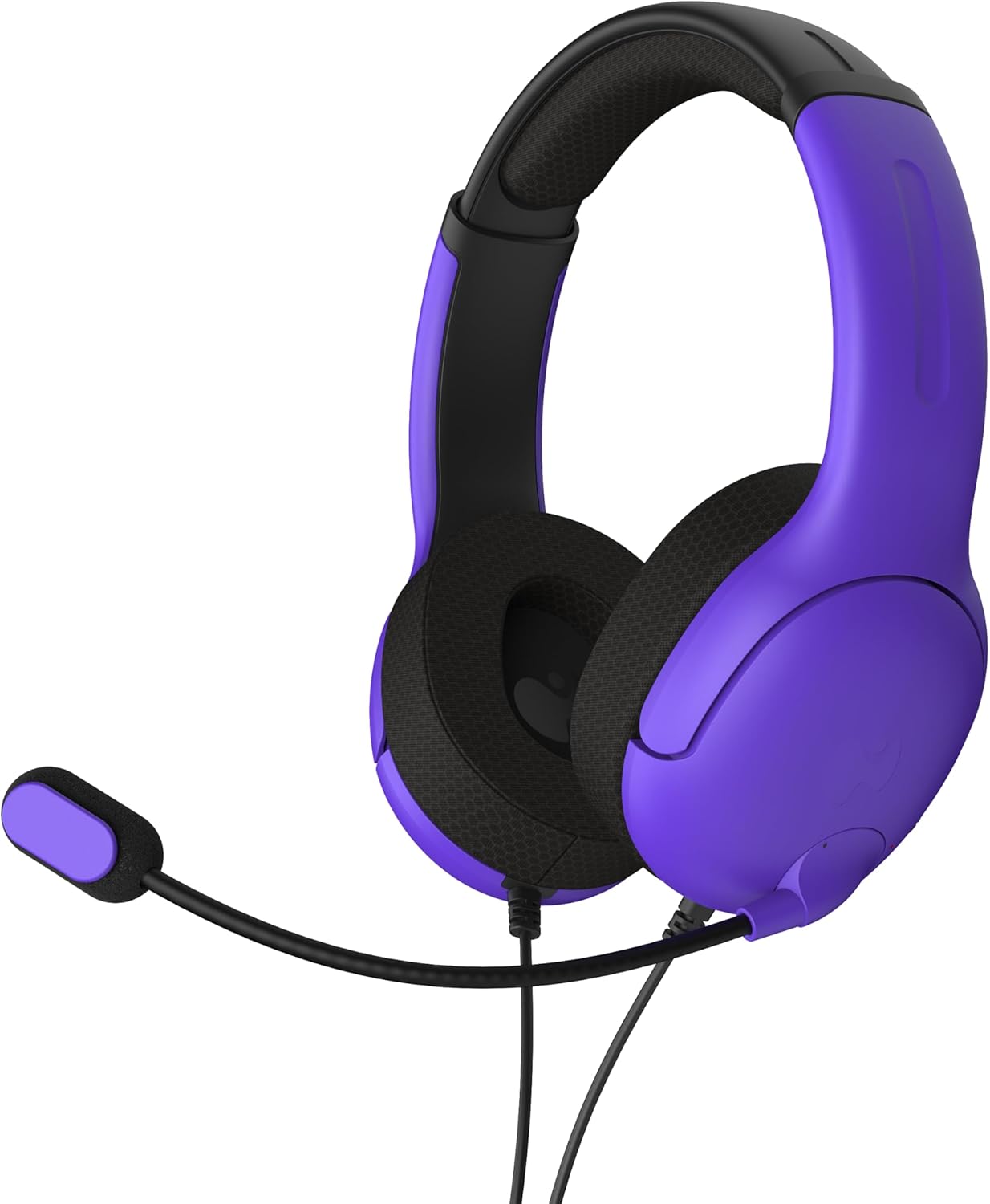 PDP Gaming Airlite Wired Headset Ultra Violet for Xbox One, Series X|S - PC, iPad, Mac, Laptop Compatible - Noise Cancelling Microphone, Lightweight, Soft Comfort On Ear Headphones, 3.5 mm Jack