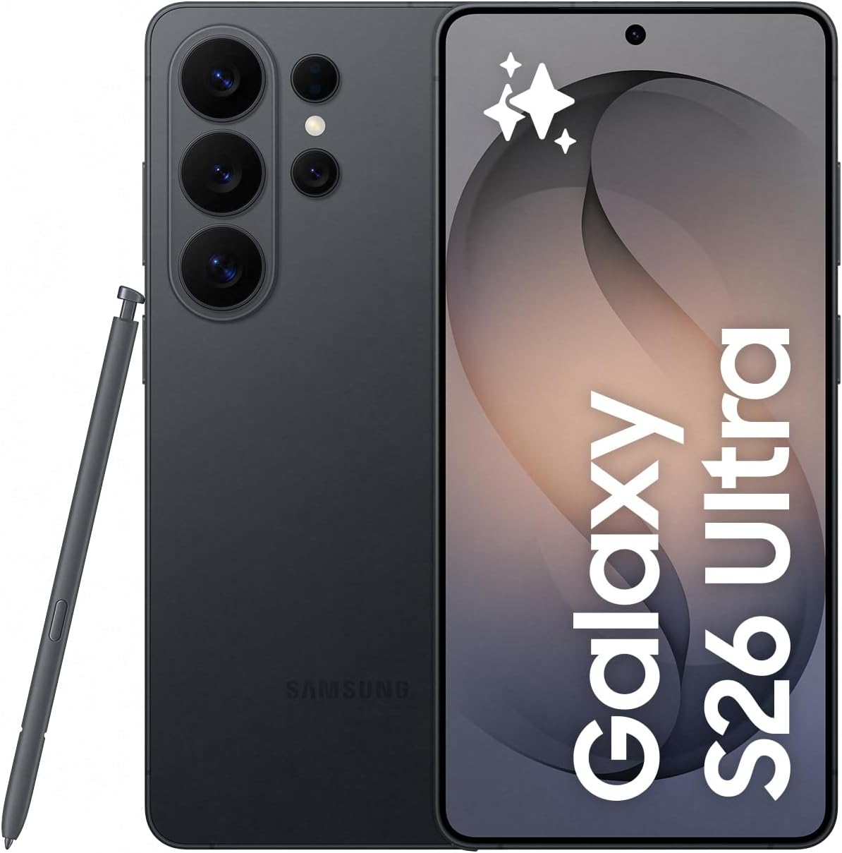 Samsung Galaxy S26 Ultra AI Phone - Black, 16 GB Memory, 1 TB, Privacy Display, Snapdragon AP, 200MP Camera Storage, 5000 mAh Battery, Galaxy AI