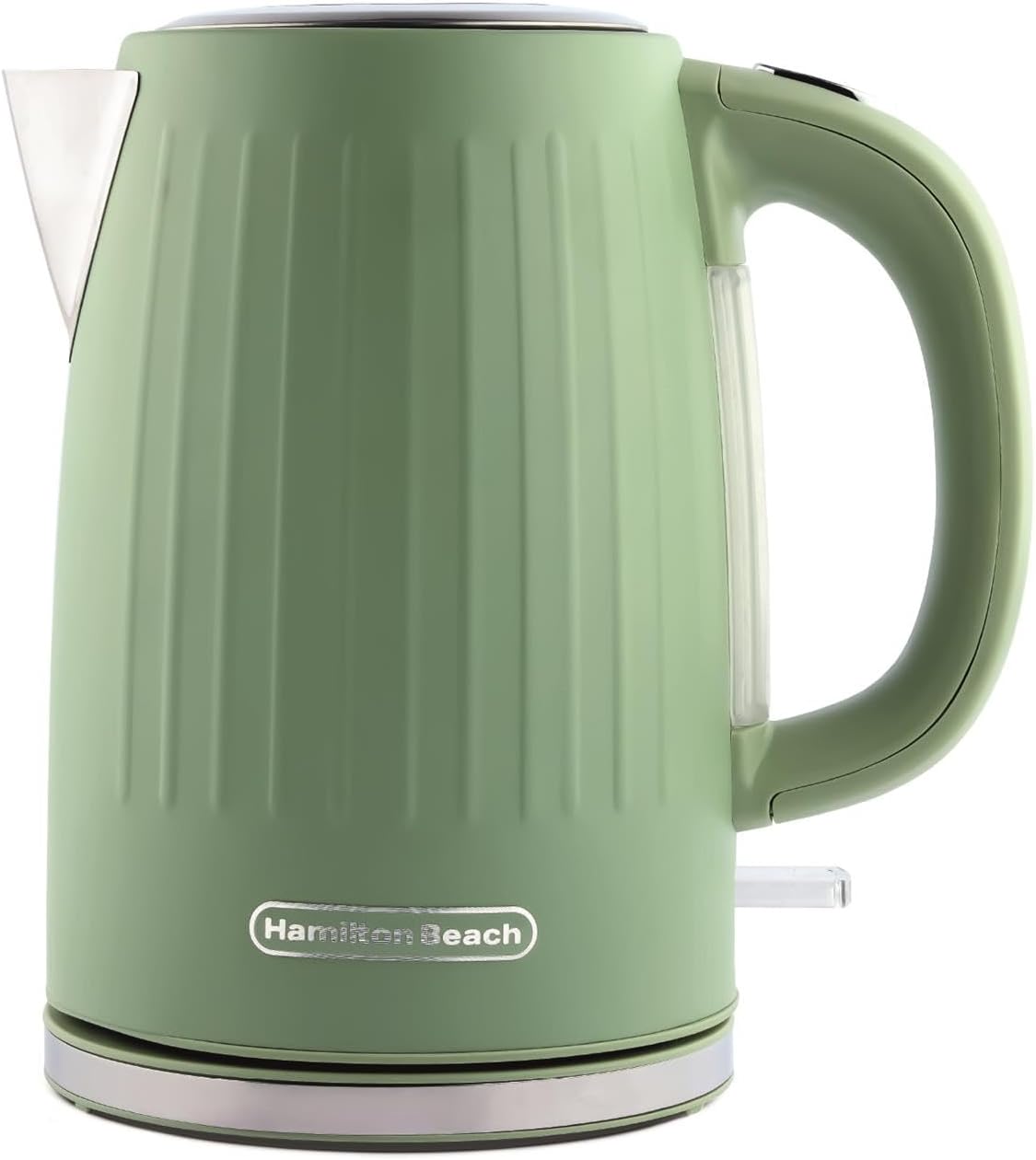 Hamilton Beach Electric Kettle, Harmony, 1.7L, Rapid Boil, Boil Dry Protection, 360° Swivel Base, Removable Limescale Filter, Illuminated Indicator Light, Matcha