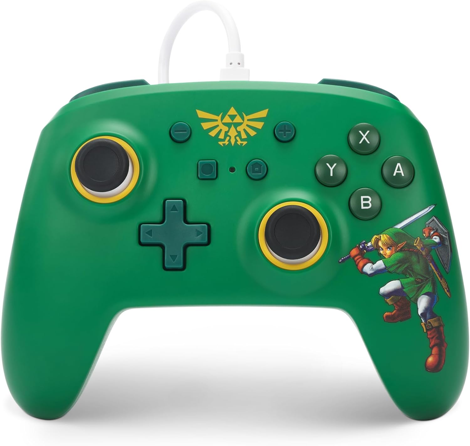 PowerA Wired Controller for Nintendo Switch - OLED Model, Nintendo Switch and Nintendo Switch Lite - Hyrule Defender, Gamepad, Game Controller, Wired Controller, Officially Licensed