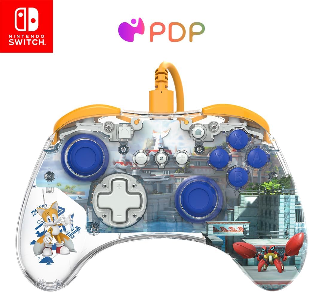 PDP Realmz Wired Controller – Sonic The Hedgehog (Tails) Nintendo Switch