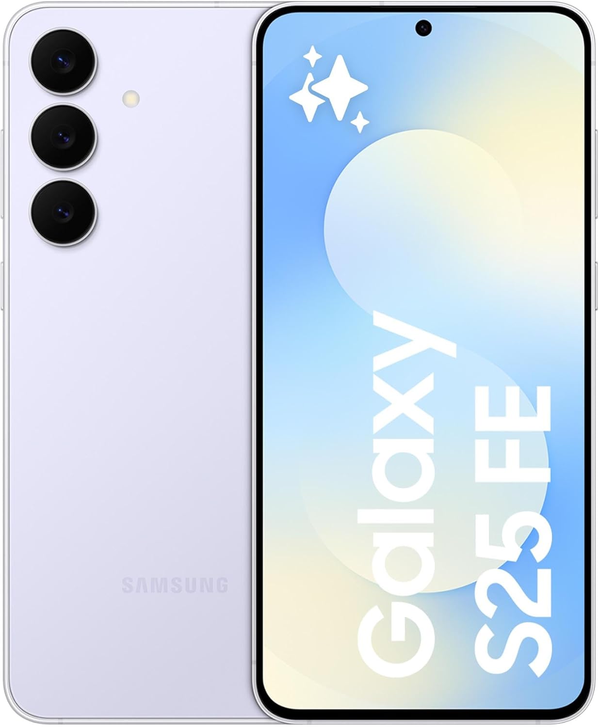 Samsung Galaxy S25 FE - Icy Blue, 128GB Storage, 8GB Memory, AI Smartphone, Slim 7.4mm Frame, 6.7" FHD Display, 50MP Camera, Exynos 2400, 4900 mAh Battery