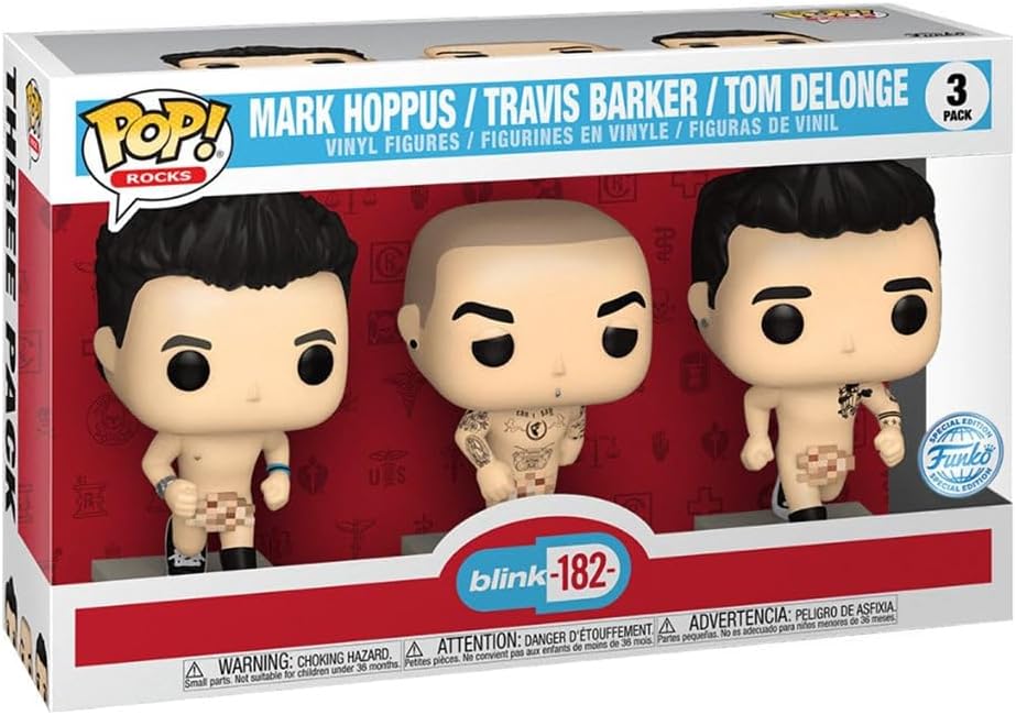 POP Rocks! Mark Hoppus, Travis Barker & Tom Delonge Vinyl Figure 3-Pack