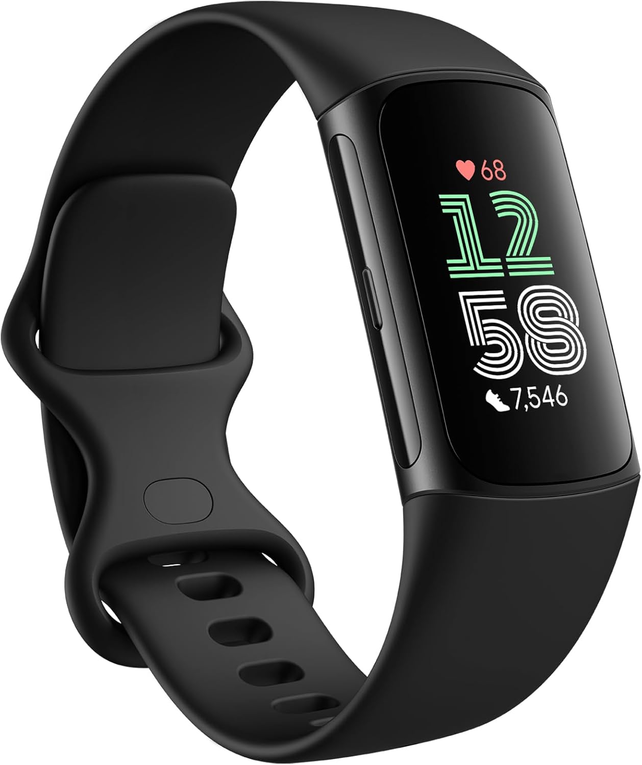 Fitbit by Google Charge 6 Activity Tracker with 6-months Premium Membership Included, 7 days battery life and Google Wallet and Google Maps, Obsidian / Black Aluminium