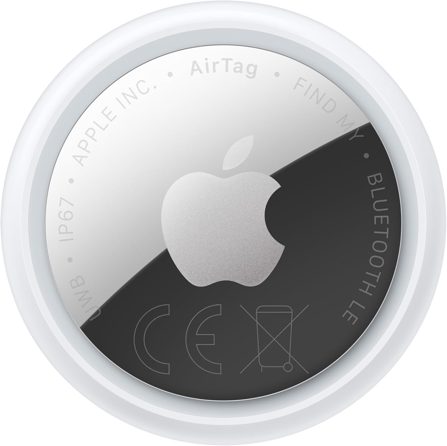 Apple AirTag (2nd generation): Tracker for Keychain, Wallet and More; Locator with Sound; Simple One-Tap Setup with iPhone or iPad; Key Finder with up to 1.5x Precision Finding Range