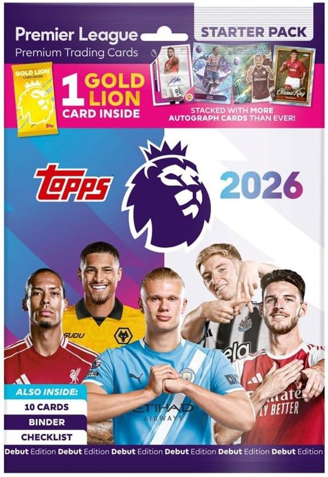 Topps Premier League 2026 Starter Pack Trading Cards