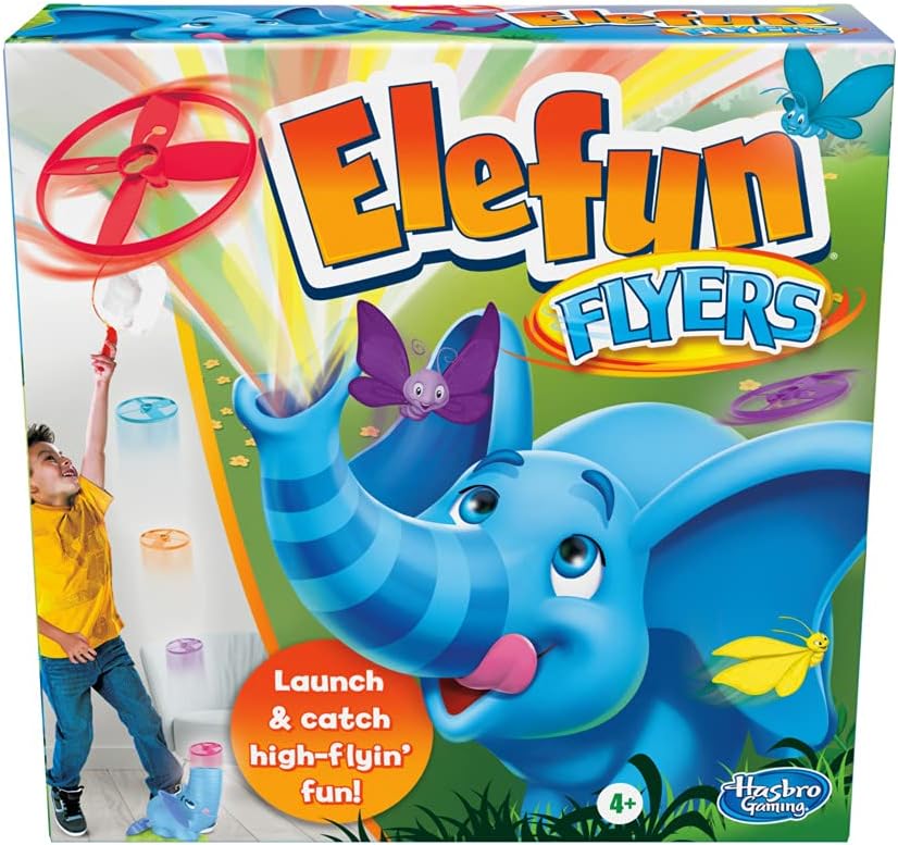 Elefun Flyers Butterfly Chasing Game for Kids Ages 4 and Up, for 1-3 Players