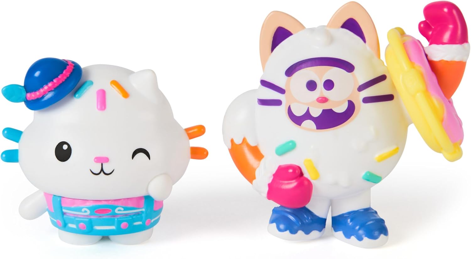 Gabby's Dollhouse: The Movie, Cakey Cat and Cookie Bobby, Toy Figures with 2 Accessories