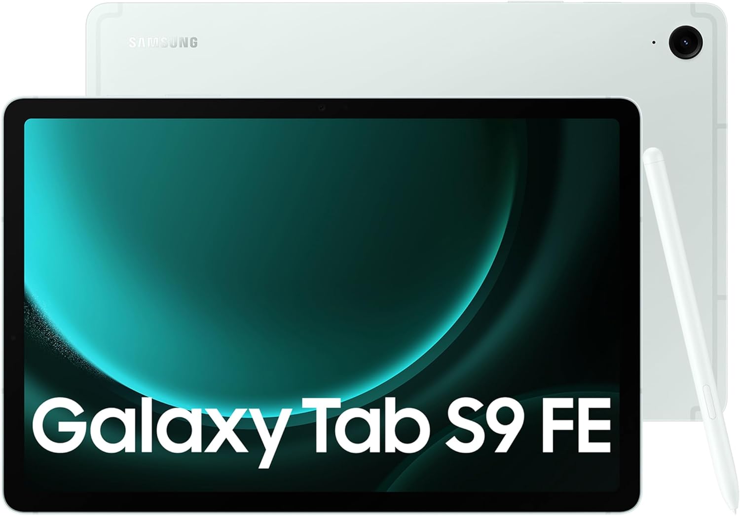 Samsung Galaxy Tab S9 FE Tablet with S Pen, 256GB, Long-lasting Battery, Mint / Light Green