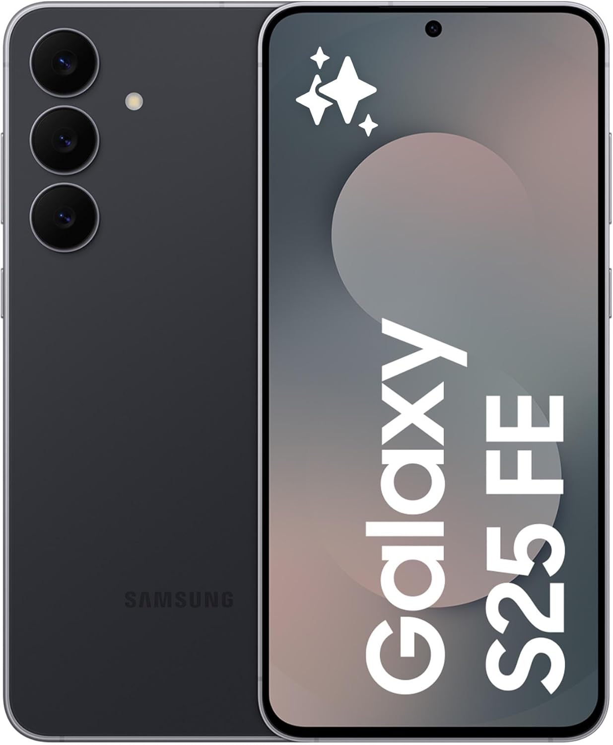 Samsung Galaxy S25 FE - JetBlack, 128GB Storage, 8GB Memory, AI Smartphone, Slim 7.4mm Frame, 6.7" FHD Display, 50MP Camera, Exynos 2400, 4900 mAh Battery