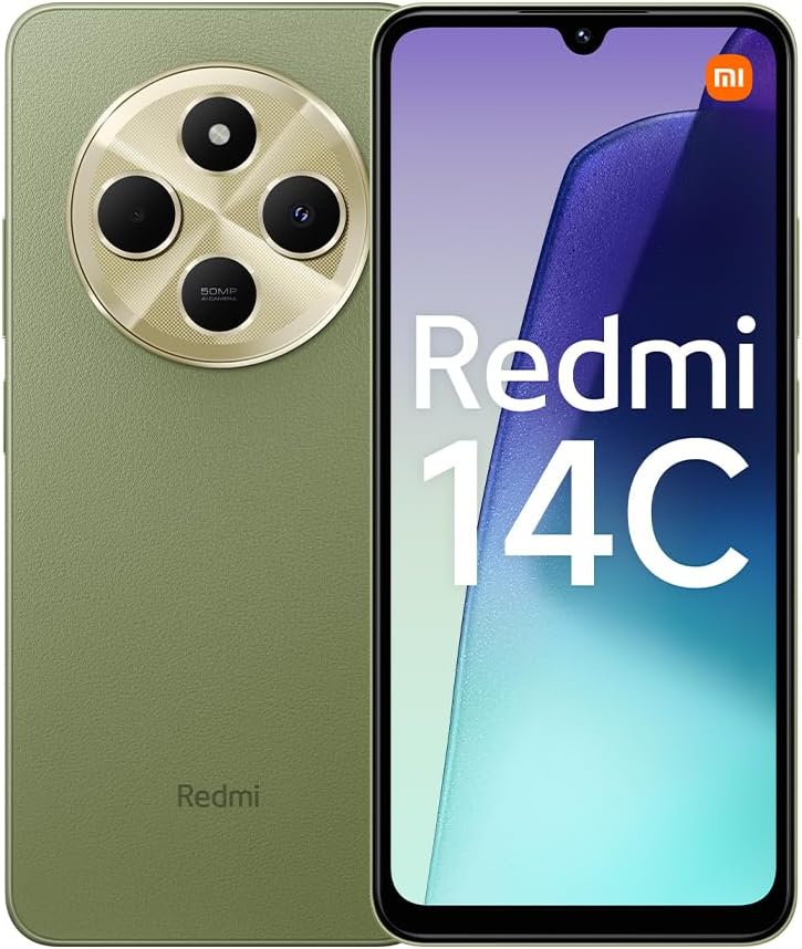 Xiaomi Redmi 14C 4GB 128GB Green, Android Smartphone, 2.0GHz, 6.88" display, 50MP AI dual camera, 5160mAH battery, 18W fast charging