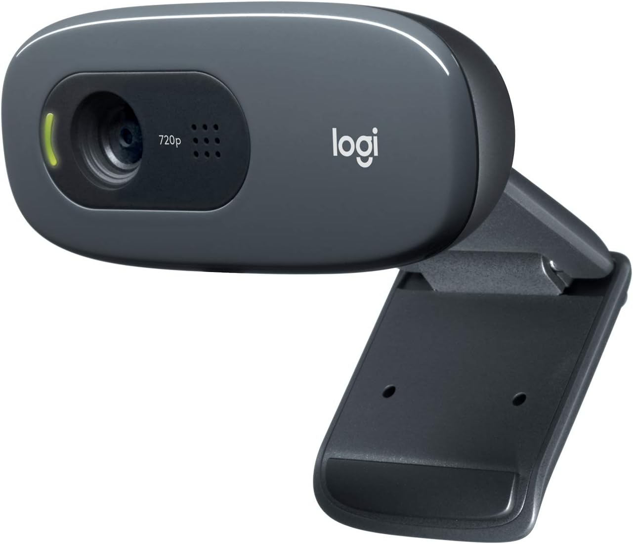 Logitech HD Webcam, HD 720p/30fps, Widescreen HD Video Calling, HD Light Correction, Noise-Reducing Mic, Streaming, For Skype, FaceTime, Hangouts, WebEx, PC/Mac/Laptop/Macbook/Tablet - Black