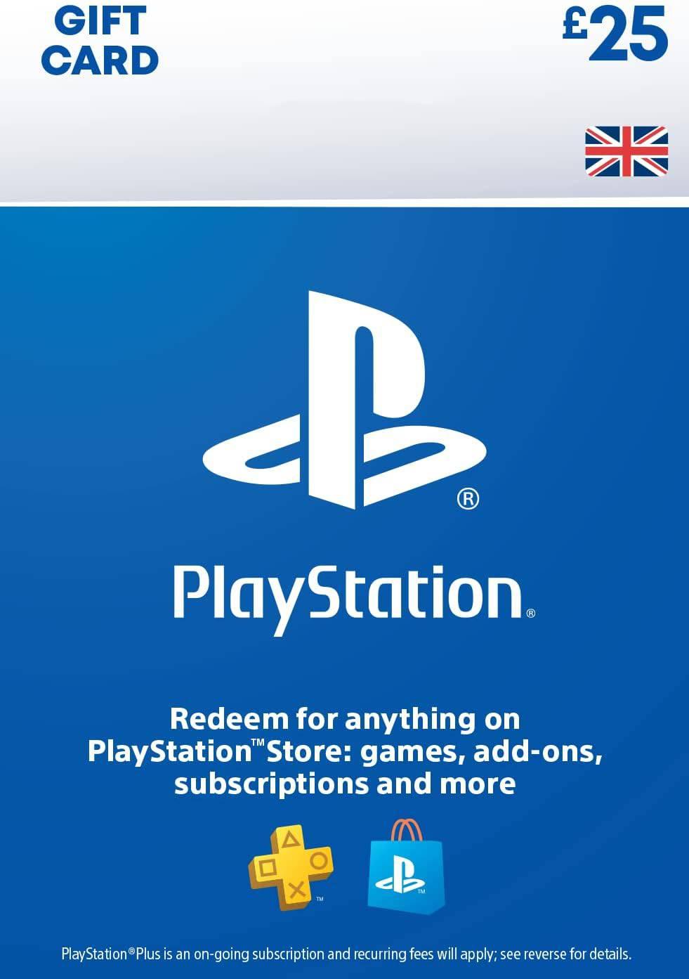 £25 PSN Playstation Network Wallet Card for PS4, PS5