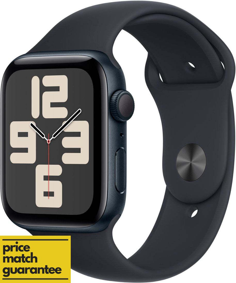 Apple Watch SE (2nd Gen, 2023) [GPS 44mm] Smartwatch with Midnight Aluminum Case with Midnight Sport Band