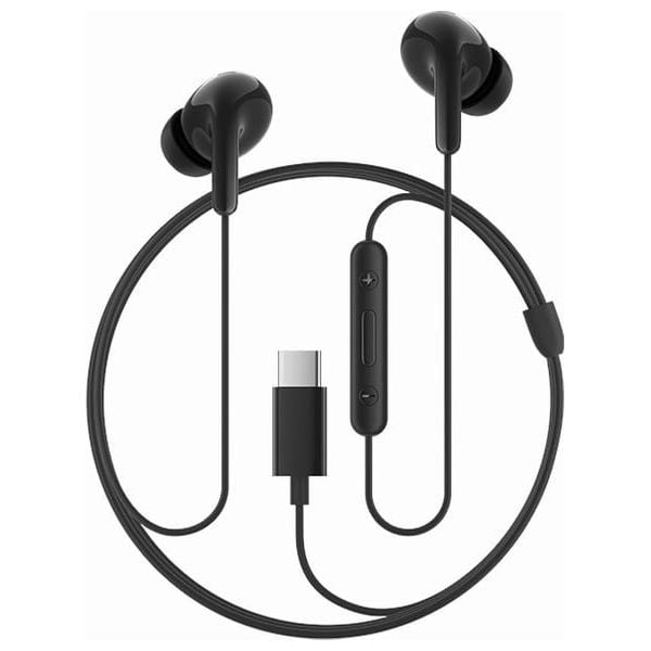 Xiaomi Type-C Earphones – In-Ear Wired Headphones with Built-in Mic, Hi-Res Audio & Inline Controls – Black