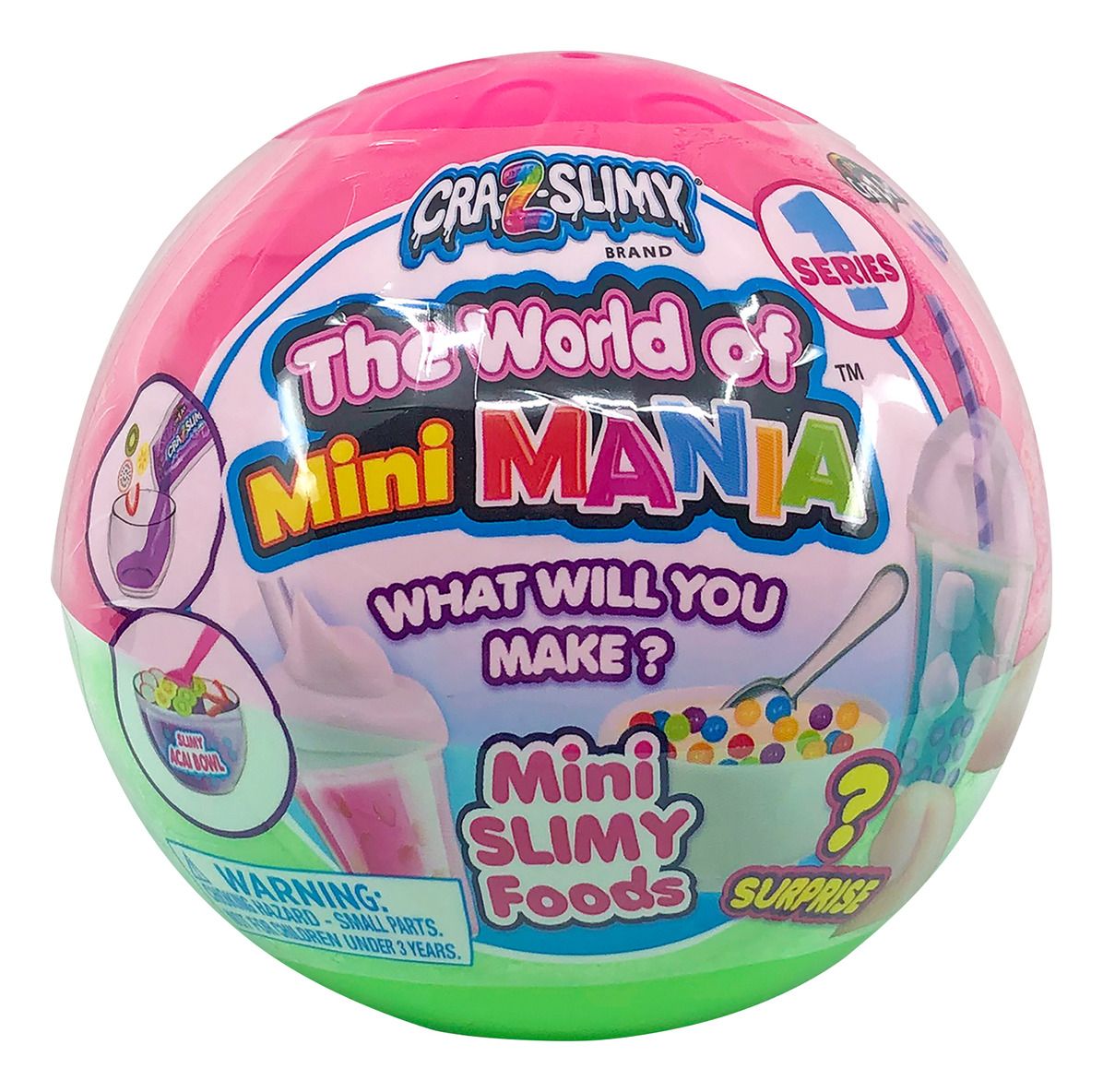 Cra-Z-Slimy Surprise Ball Collectables CDU - Mystery Slime Toy, 1 Piece, Random Delivery