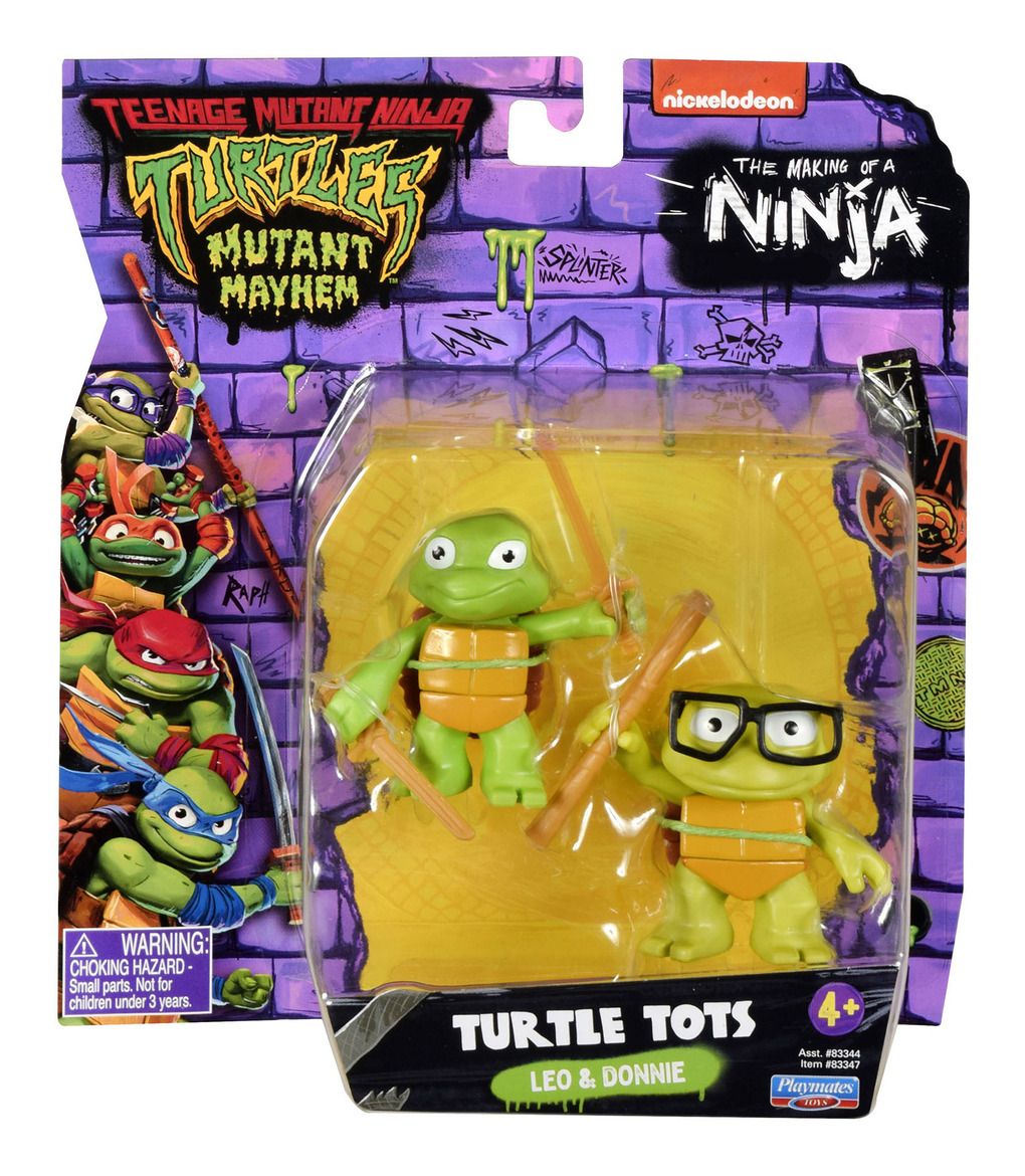 Teenage Mutant Ninja Turtles Movie Basic Figs Toddler Leonardo & Donatello