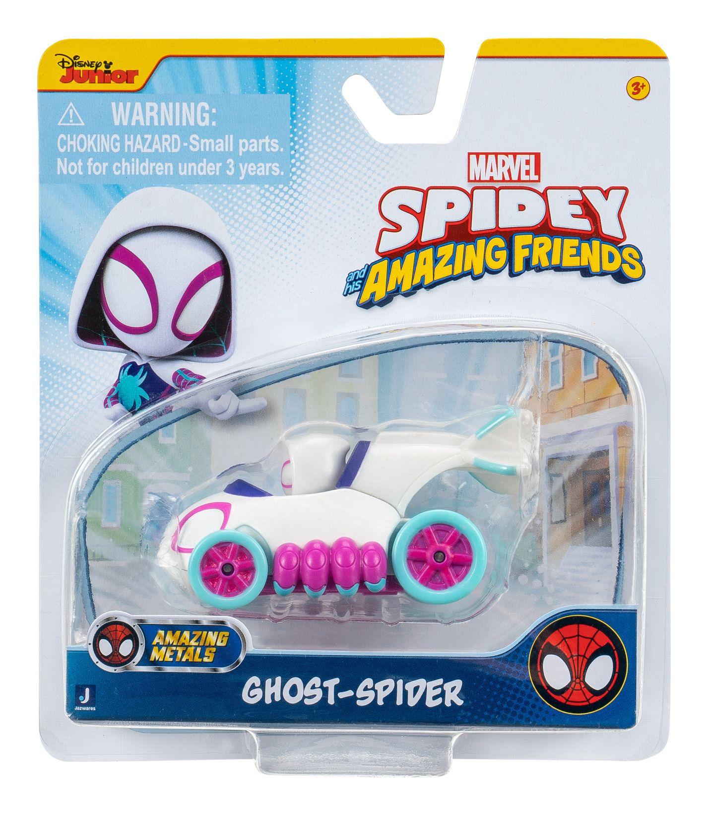 Spidey and His Amazing Friends Amazing Metals Diecast Vehicle - Ghost-Spider