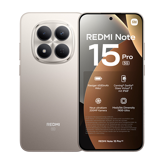 Xiaomi Redmi Note 15 Pro 5G Dual Sim 8GB RAM 256GB - Titanium