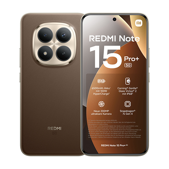 Xiaomi Redmi Note 15 Pro+ 5G Dual Sim 8GB RAM 256GB - Mocha Brown