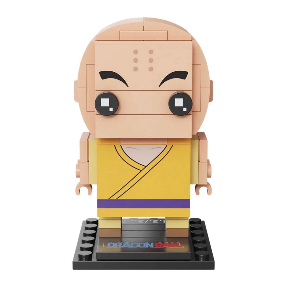 Pantasy Dragon Ball Krillin Building Block Set - 3.6" Anime Action Figure Toy