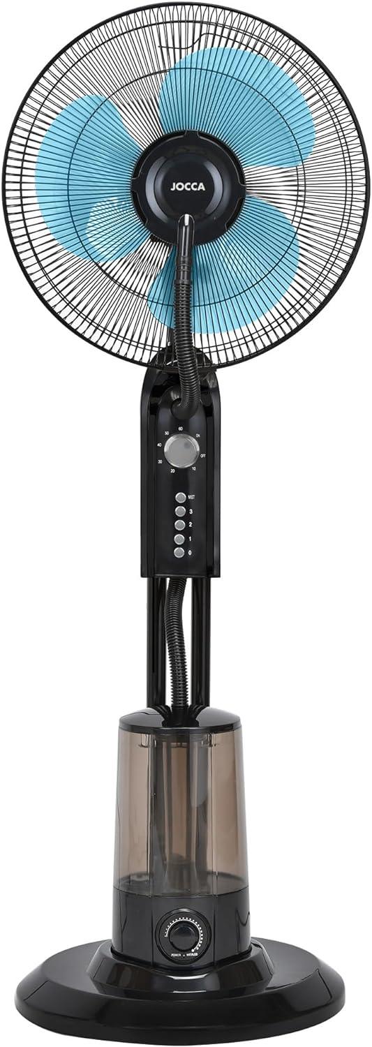 Jocca Standing Fan with Nebulizer Remote Control, 3 Speeds, 60º Oscillation, Tank 3.2L, Adjustable Fog, Timer