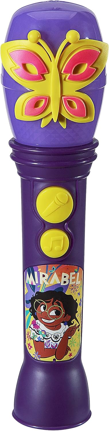 Disney Encanto Toy Microphone for Kids, Built-in Music and Flashing Lights