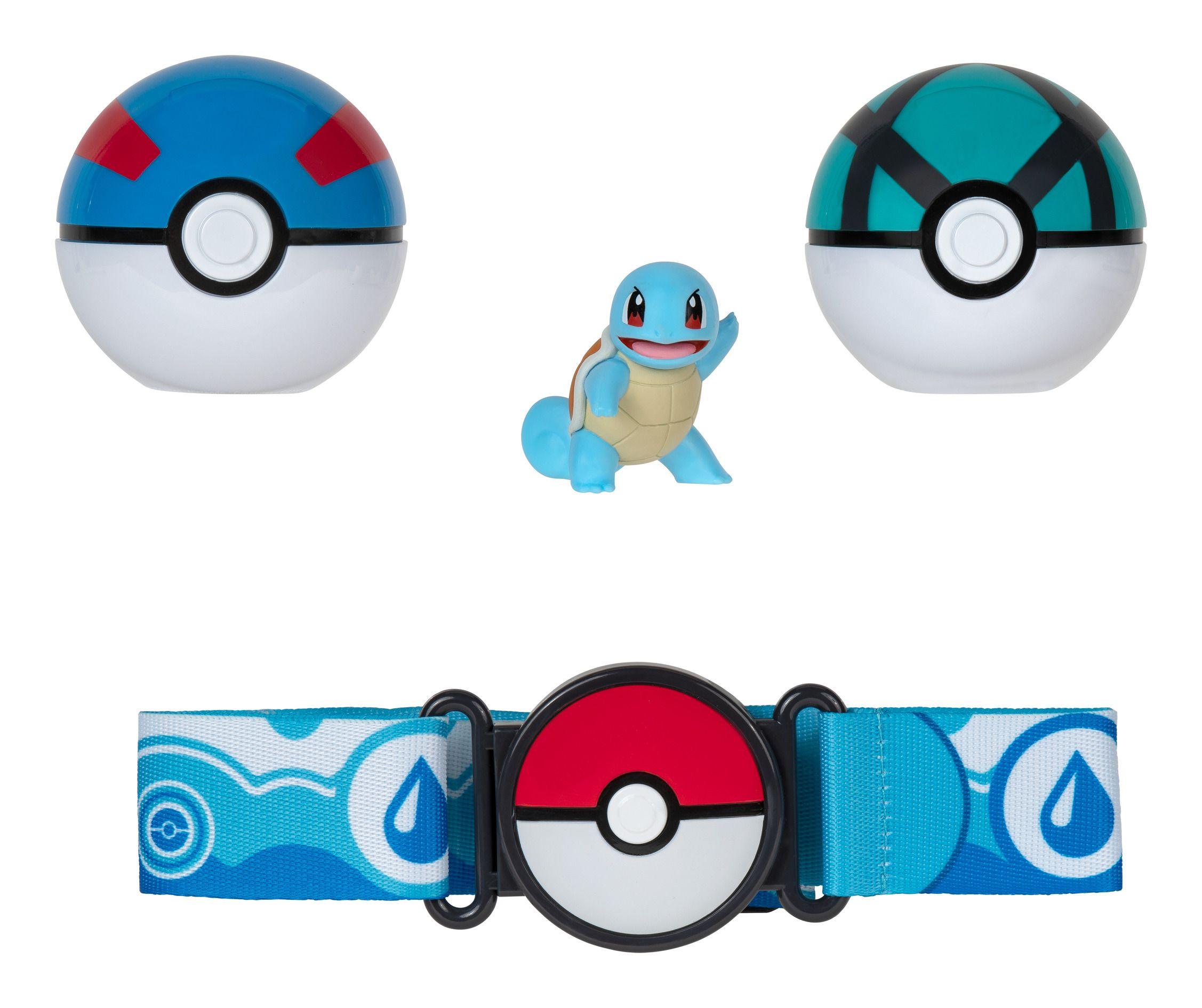 Pokemon Clip N Go Poke Ball Belt Set Squirtle