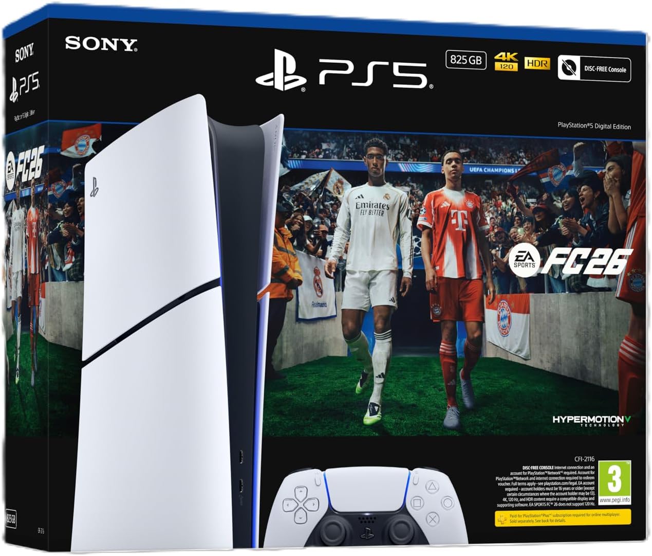 PlayStation 5 PS5 Digital Edition (Slim) - EA SPORTS FC 26 Bundle