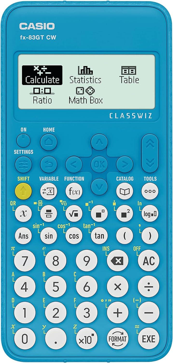 Casio FX83GTCW ClassWiz GCSE Scientific Calculator - Blue (UK Version)