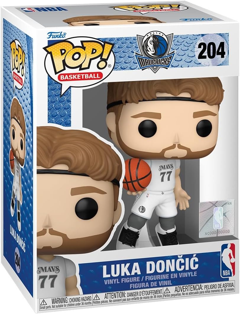 Funko Pop! Vinyl Figure - Luka Doncic #77 - Dallas Mavericks NBA Collectible