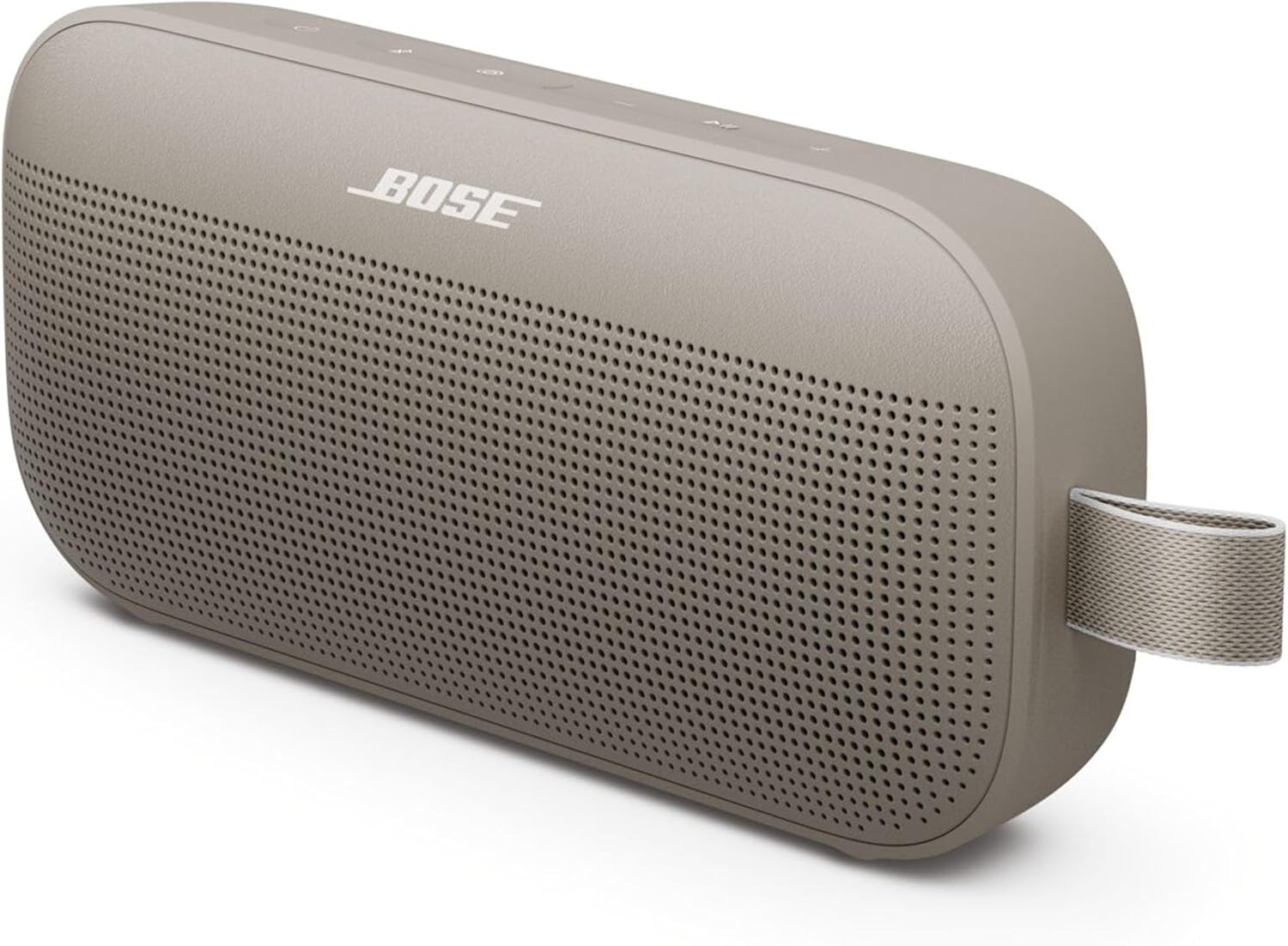 Bose SoundLink Flex Portable Bluetooth Speaker (2nd Gen), Portable Outdoor Speaker with Hi-Fi Audio, Up to 12 Hours Battery Life, Waterproof and Dustproof, Sandstone