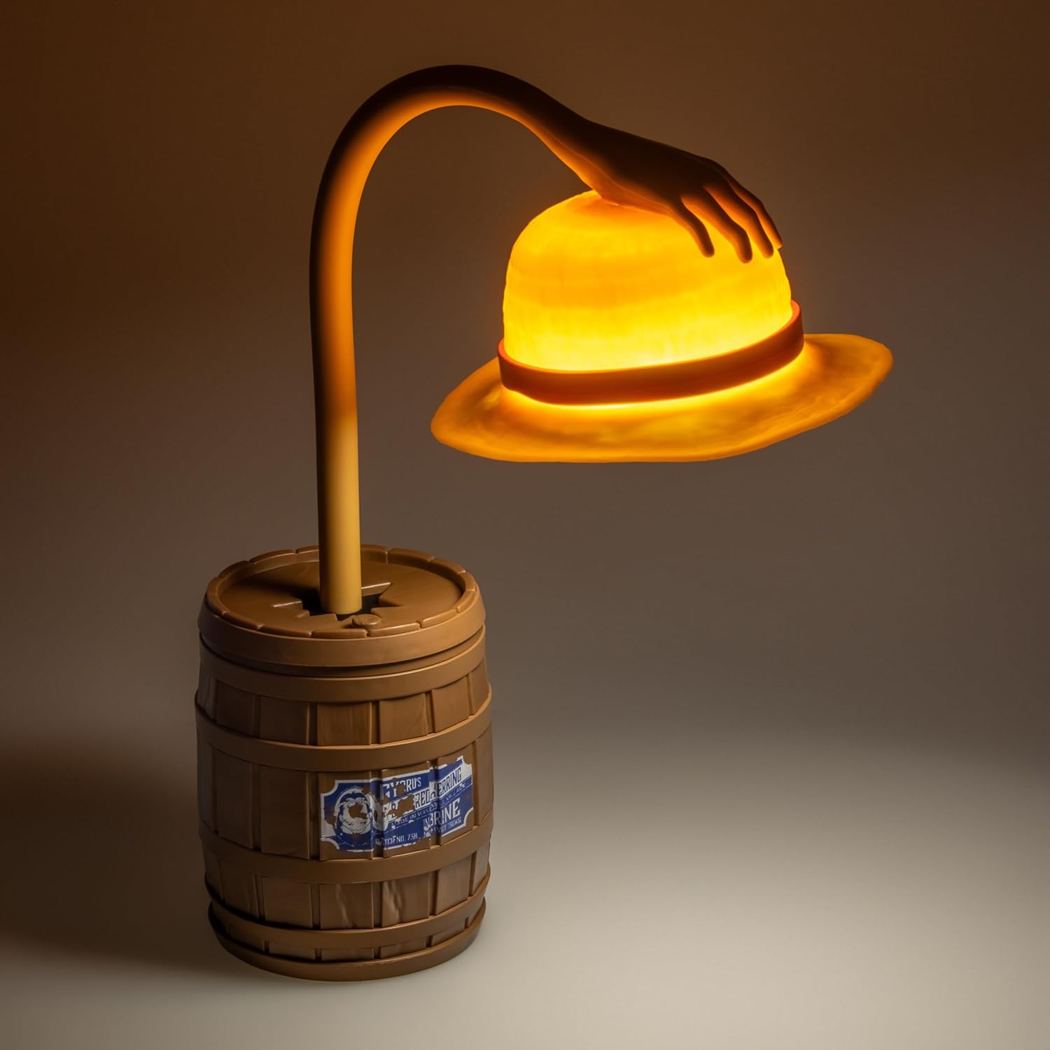 One Piece Straw Hat Posable Desk Light, Officially Licensed Anime Bendable Lamp for Pop Culture Fans