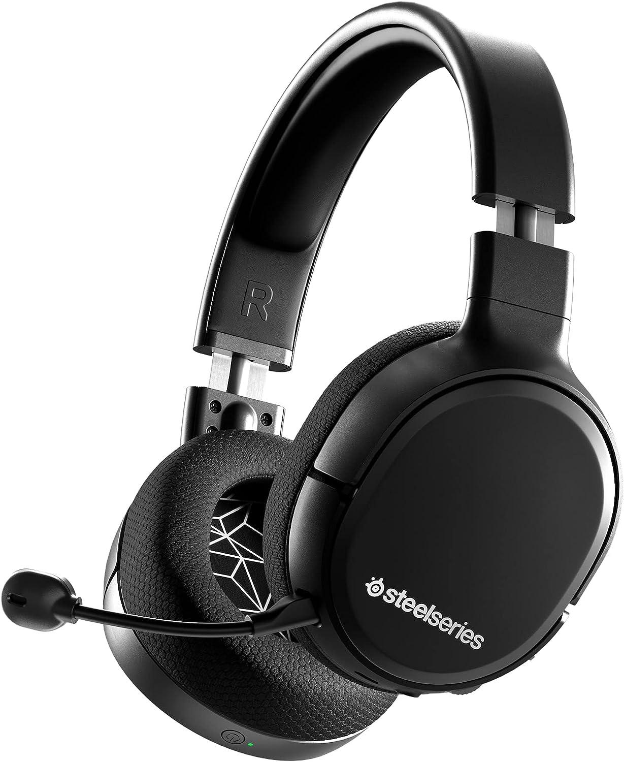 SteelSeries Arctis 1 Wireless - Wireless Gaming Headset - USB-C - Detachable Clearcast Microphone - for PC, PS5, PS4, Nintendo Switch, Android, Black