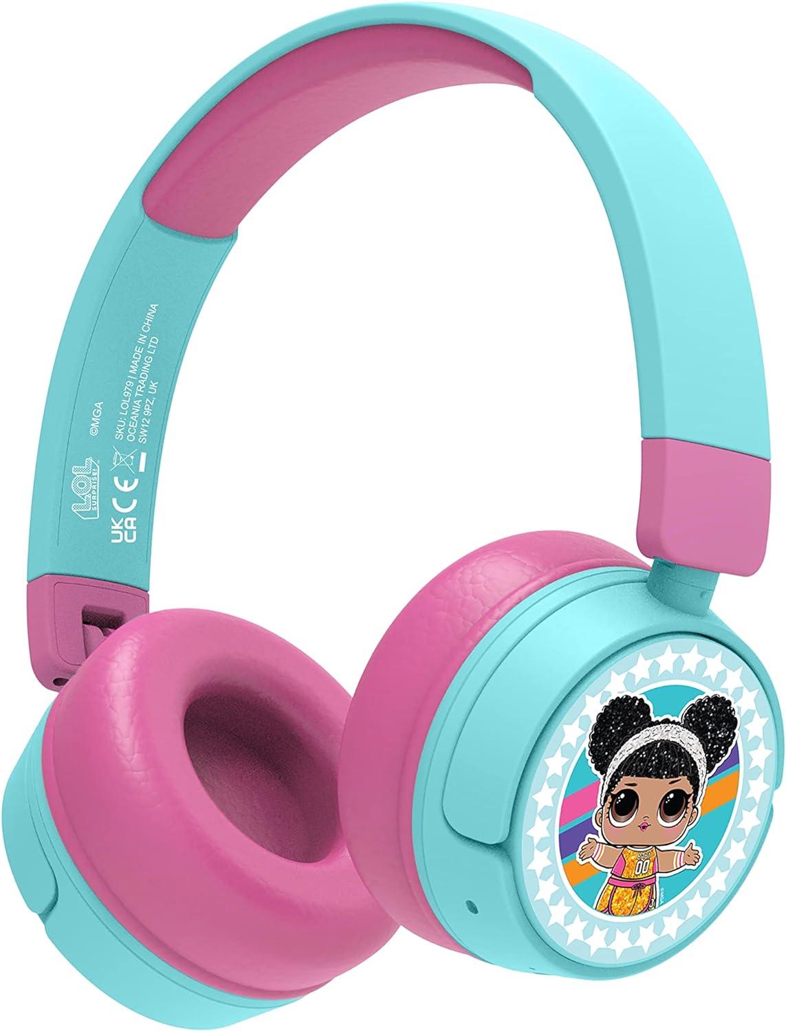 OTL Bluetooth Wireless Junior L.O.L Surprise! Headphones (Pink/Blue L.O.L)