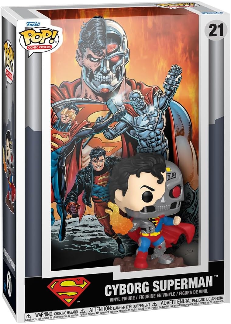 Funko Pop! Comic Cover: DC - Cyborg Superman Vinyl Figure