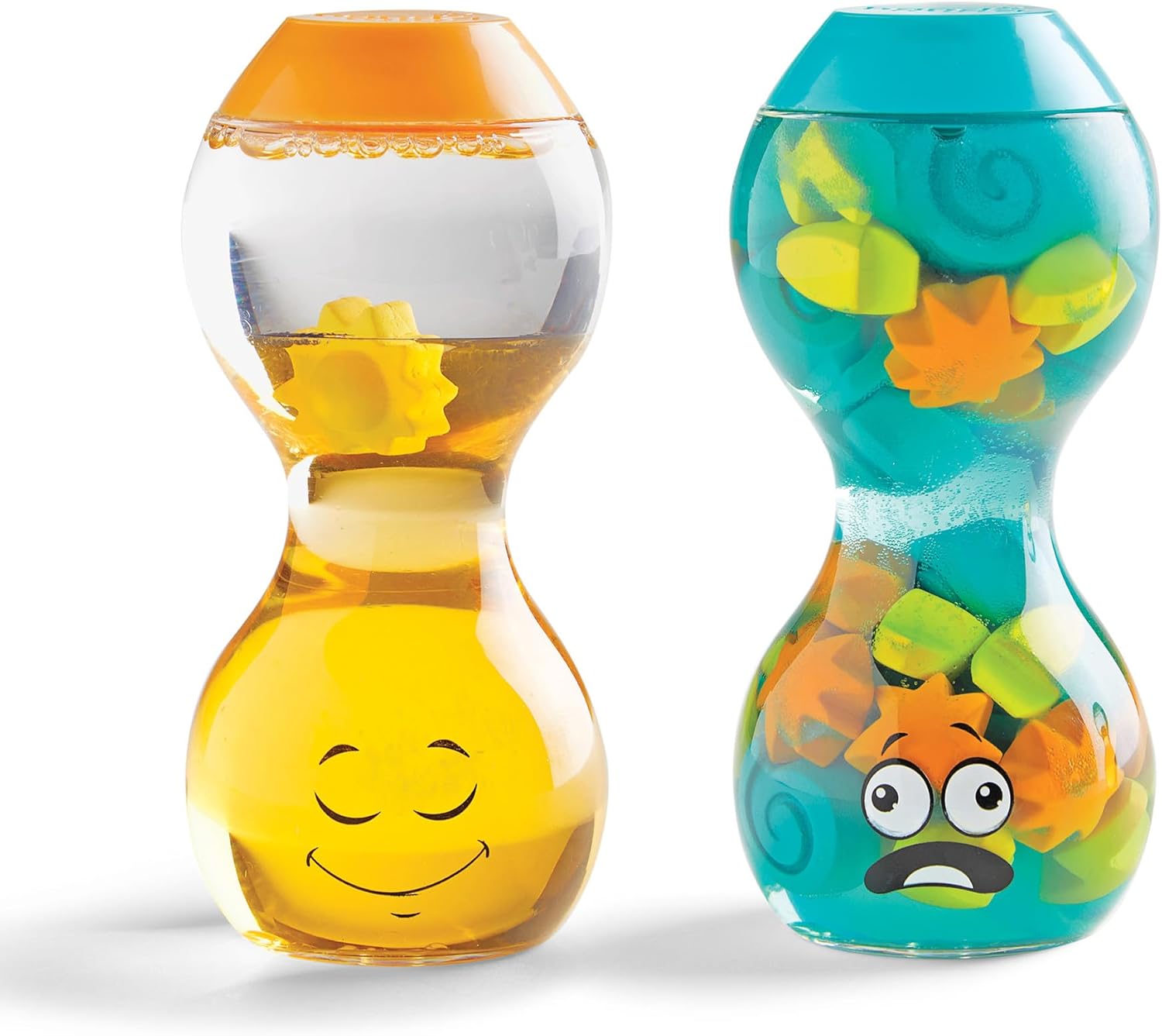 Learning Resources Express Your Feelings Sensory Bottles Overwhelmed & Calm, Ages 3+, Emotional Learning Toys, 2 Bottles, 2 Feelings