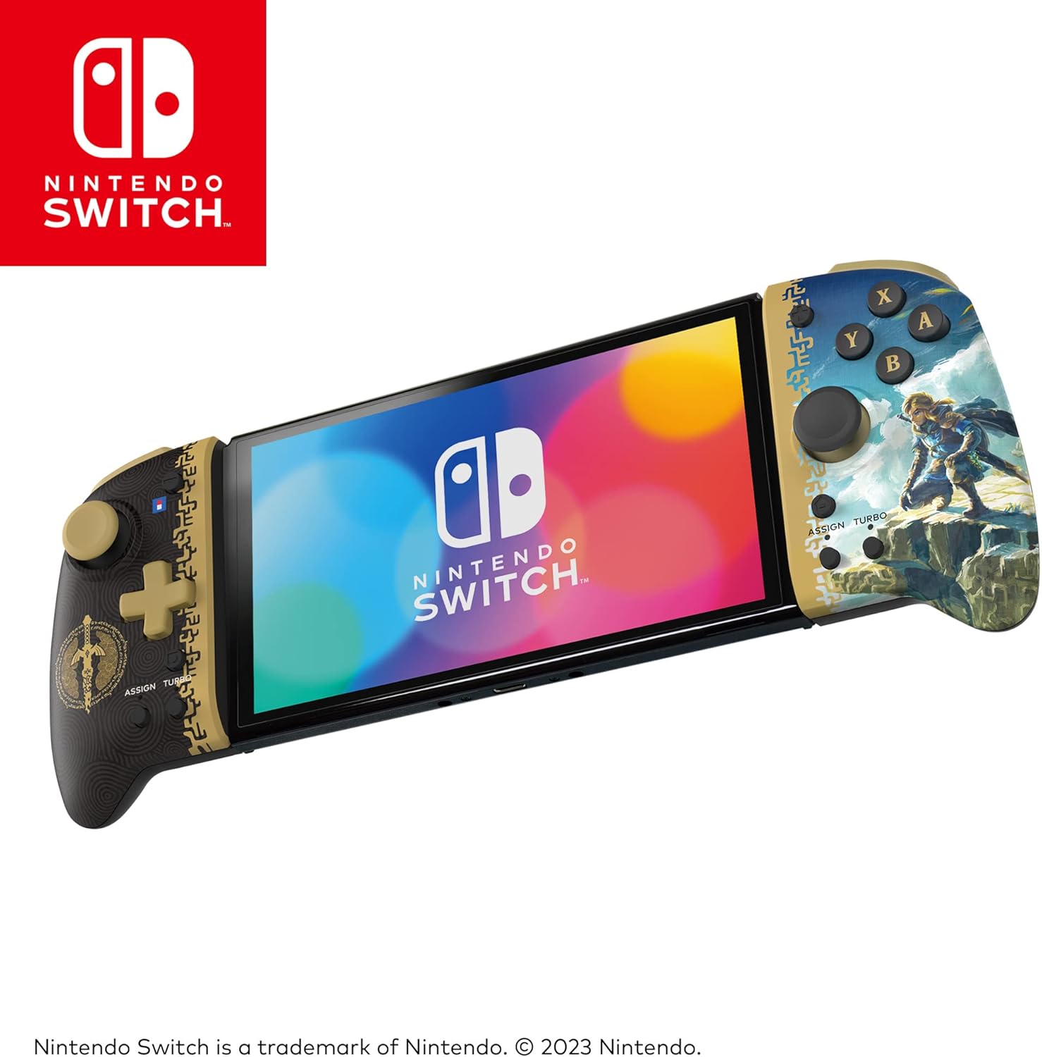 HORI Nintendo Switch Split Pad Pro (The Legend of Zelda™: Tears of the Kingdom Edition) for Nintendo Switch - Officially Licensed by Nintendo - Nintendo Switch & Nintendo Switch - OLED Model