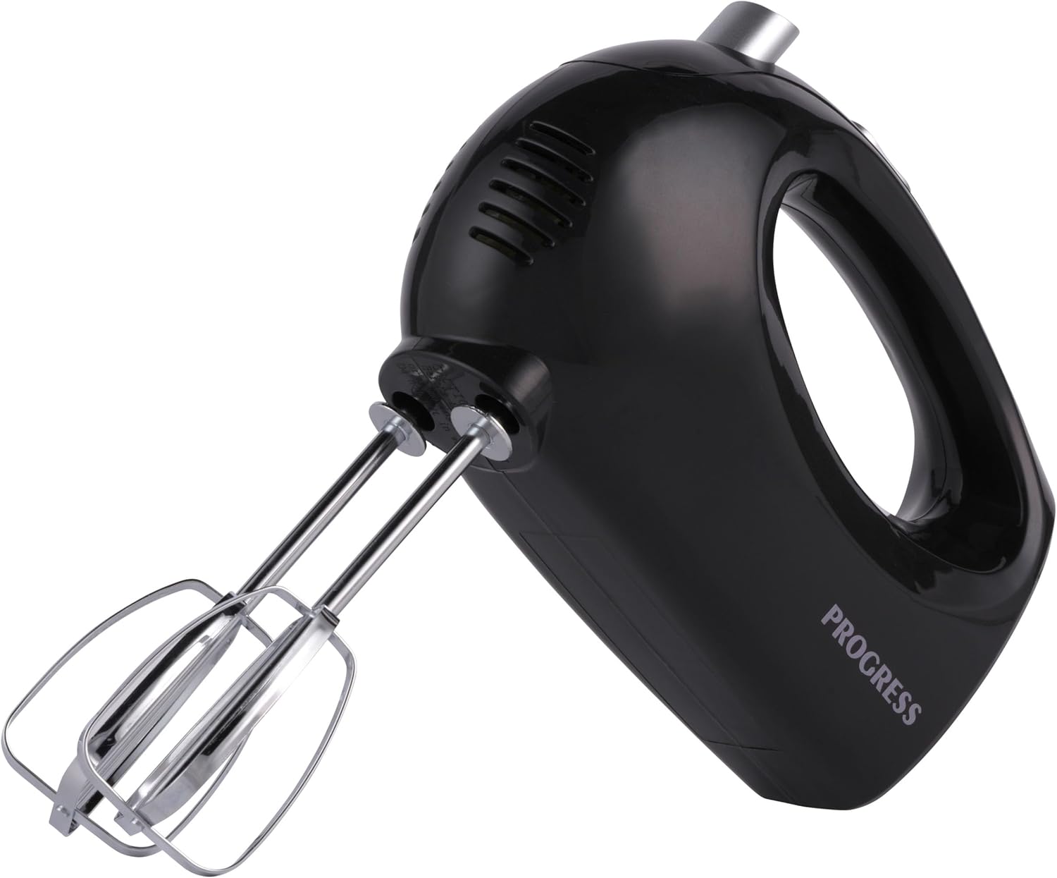 Progress Electric Hand Mixer – Handheld Baking Whisk, 5 Speed Settings to Adjust Consistency, 2 Stainless Steel Mixing Beaters, Eject Function for Easy Cleaning, 250W, Black