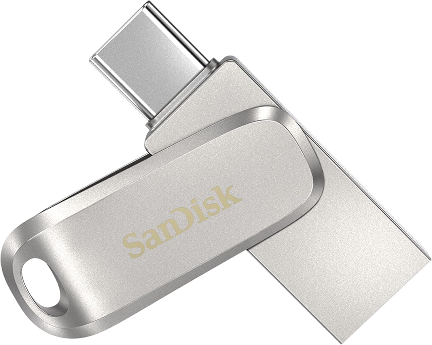 SanDisk Ultra Dual Drive Luxe, USB Type-C & Type-A Flash Drive 64GB (Memory stick up to 300MB/s, Reversible Type-C and Type A connectors for Smartphone tablets, Macs & computers, All Metal) Silver
