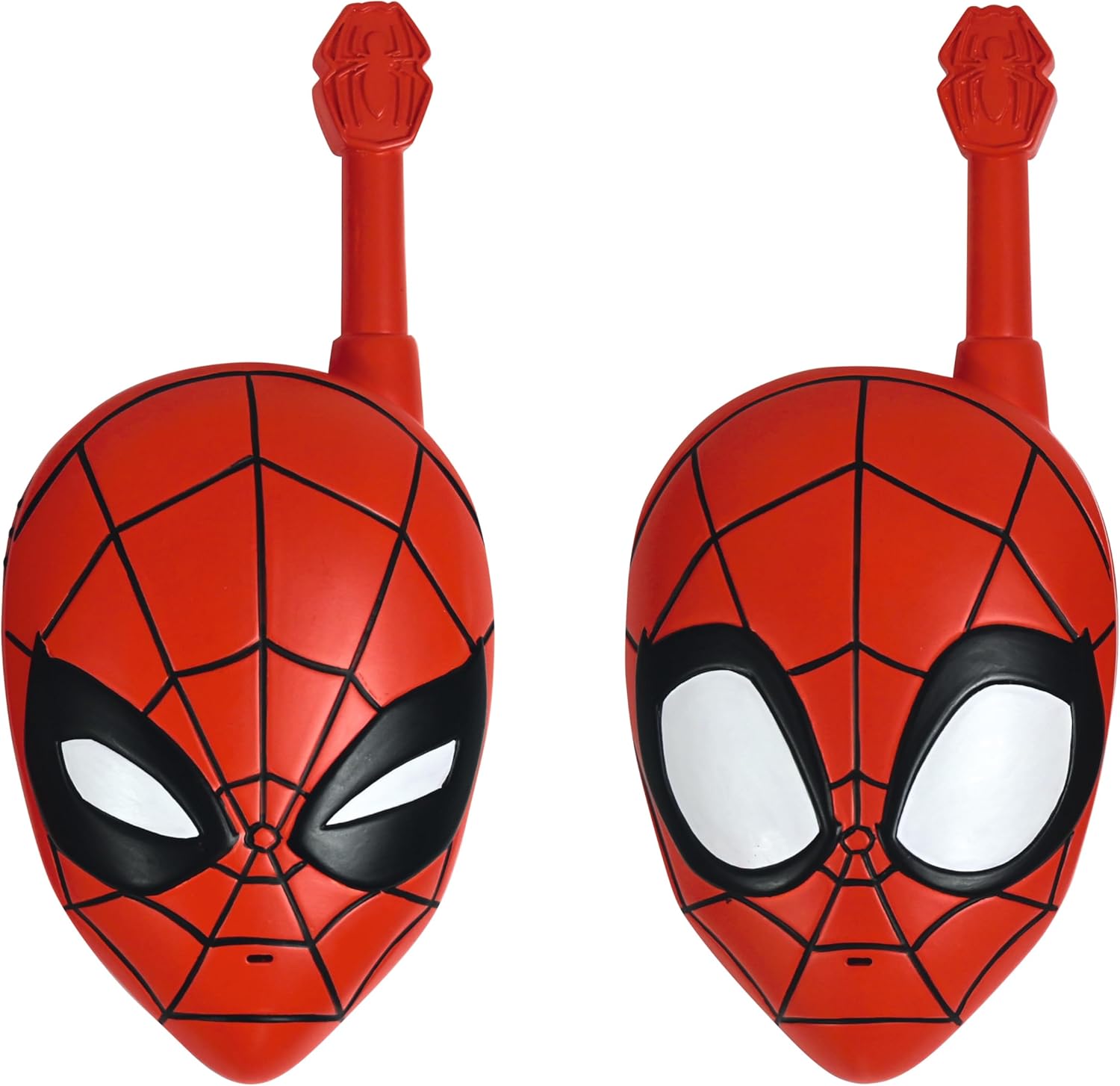 Spider-Man 3D walkie-talkies, 500m range, 2 communication channels, Belt clip, Red