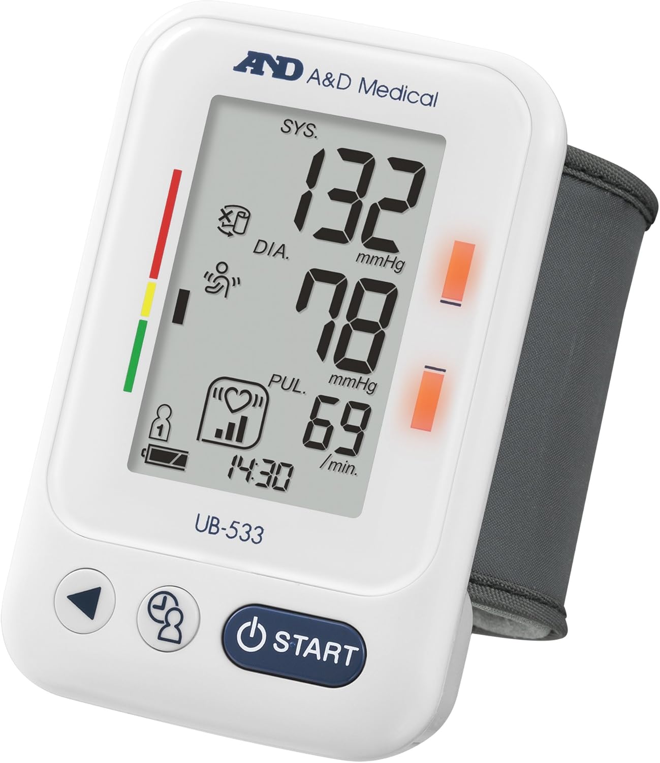 A&D Medical Wrist Blood Pressure Monitor BIHS Approved UK Blood Pressure Machine with large cuff