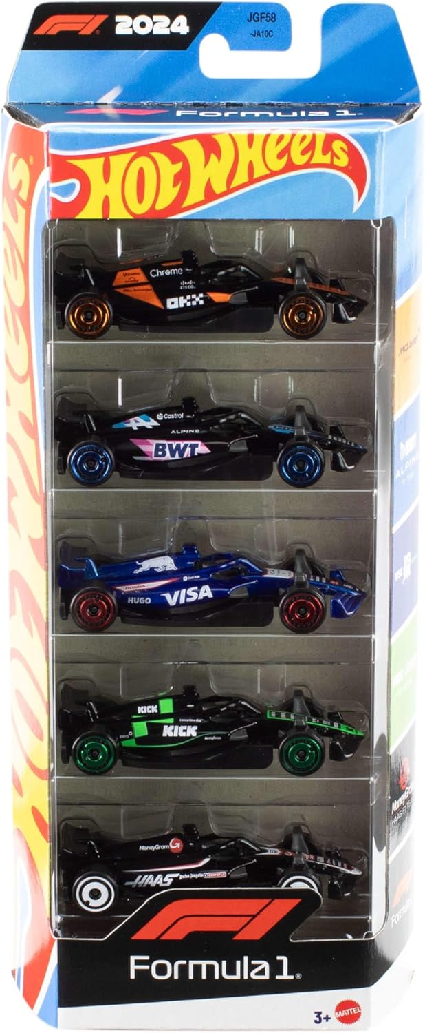 Hot Wheels Formula 1 5-Pack Die-Cast Car Set