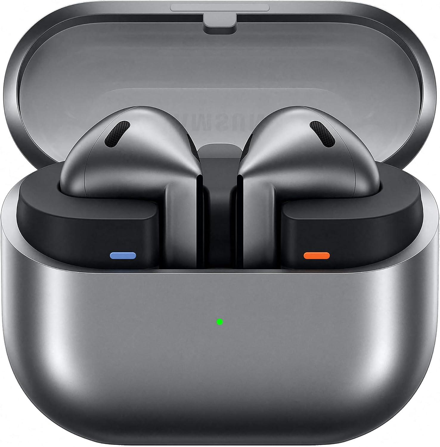 Samsung Galaxy Buds3 Grey with Galaxy AI, Wireless Earbuds, Noise Cancelling, Bluetooth, 360 Audio, Grey