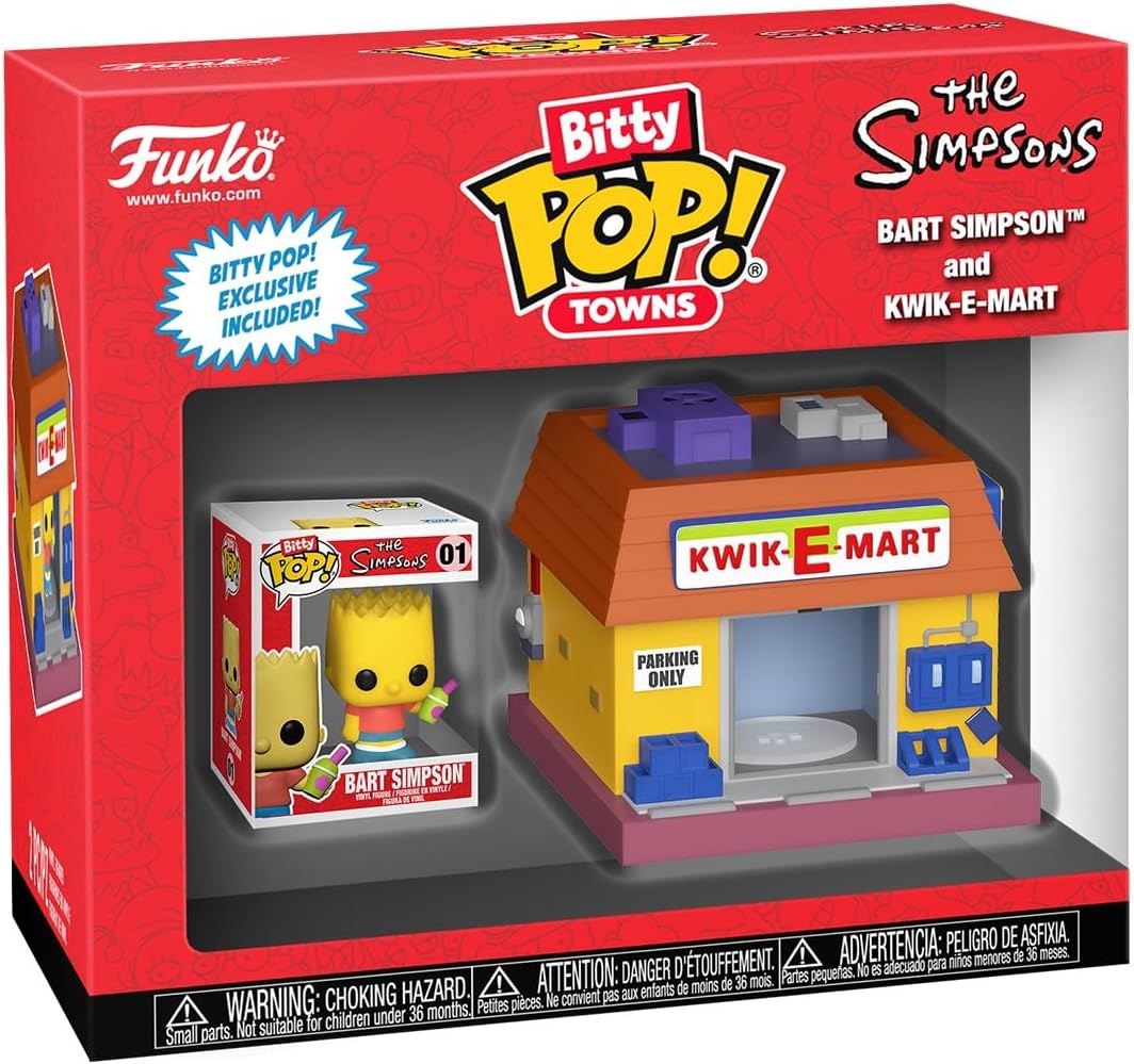 Bitty POP! Towns - Simpsons - Bart Simpson and Kwik-E-Mart