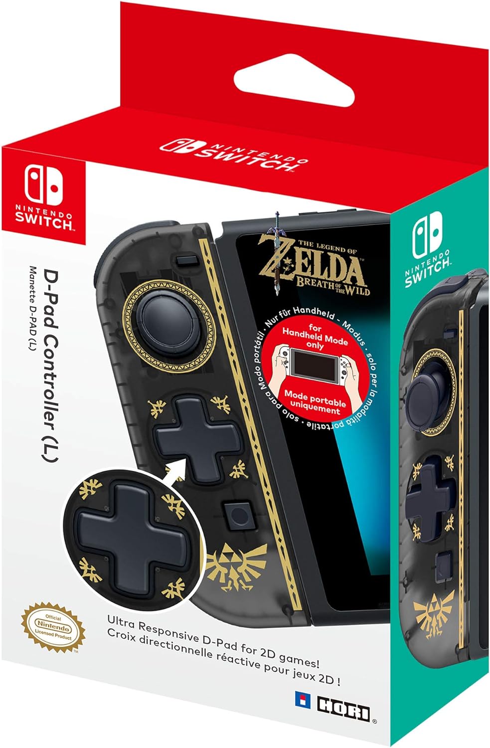 Official Nintendo Licensed D-pad Joy-Con Left Zelda Version (Nintendo Switch) For handheld mode only