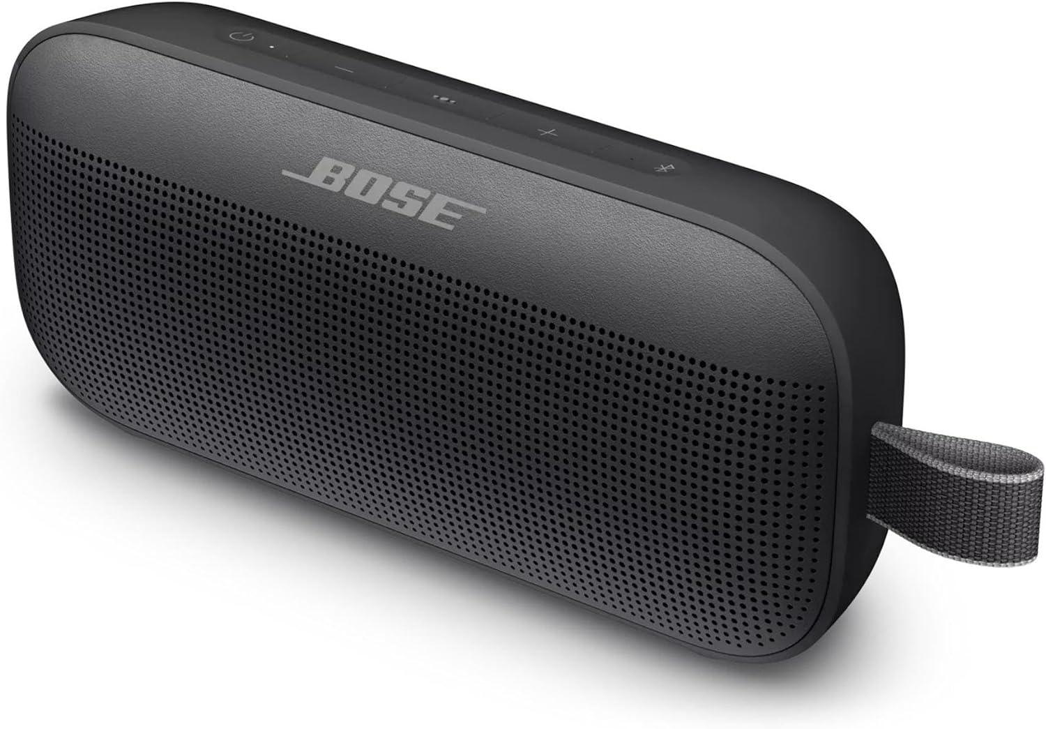 Bose SoundLink Flex Bluetooth Portable Speaker, Wireless Waterproof Speaker for Outdoor Travel - Black