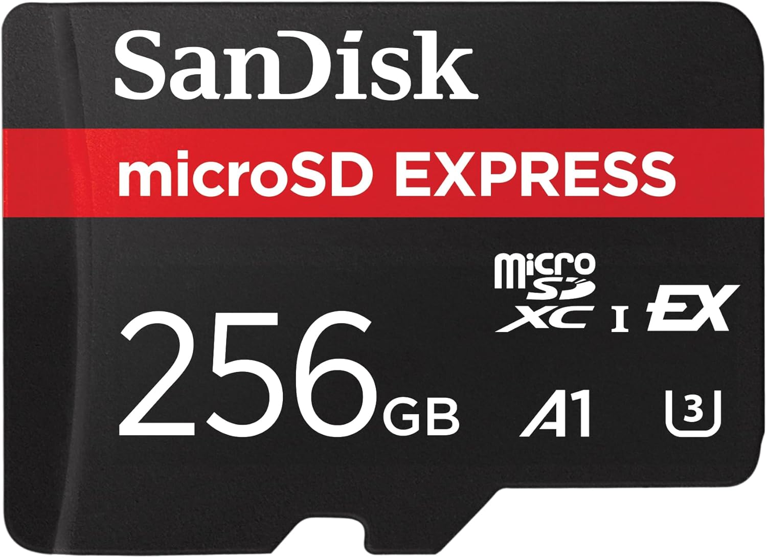SanDisk microSDXC Express Card, 256GB mSD card, Read speeds up to 880 MB/s, Write Speeds up to 480MB/s, Sustained Write 100MB/s, SanDisk QuickFlow Technology, ThermAdapt, UHS-I, U3, C10, Nintendo Switch 2