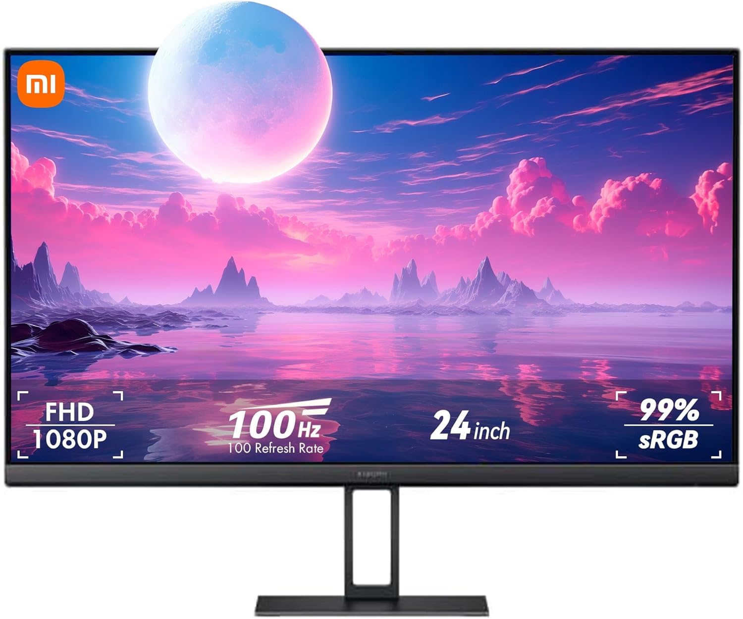 Xiaomi Gaming Monitor A24i 24 Inch 7.5mm, 100Hz, 1080p IPS 178 Wall Mount Computer Screen Monitor Desktop Monitor