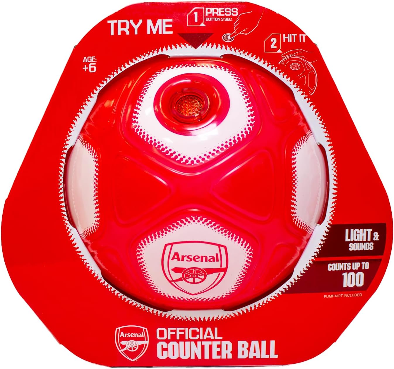 Smart Ball Kick Up Counting Football with Lights and Sounds - Arsenal